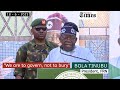 “We are to govern, not to bury. We are here to multiply, not to lose numbers" - Tinubu