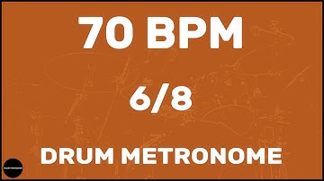 6/8 | Drum Metronome Loop | 70 BPM