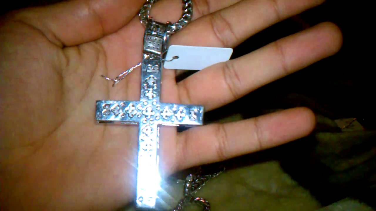 Lab made cross with real Franco $320