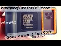 Shellbox Waterproof Cell Phone case, 50 feet limit! Unboxing & Setup video, Willbox waterproof case