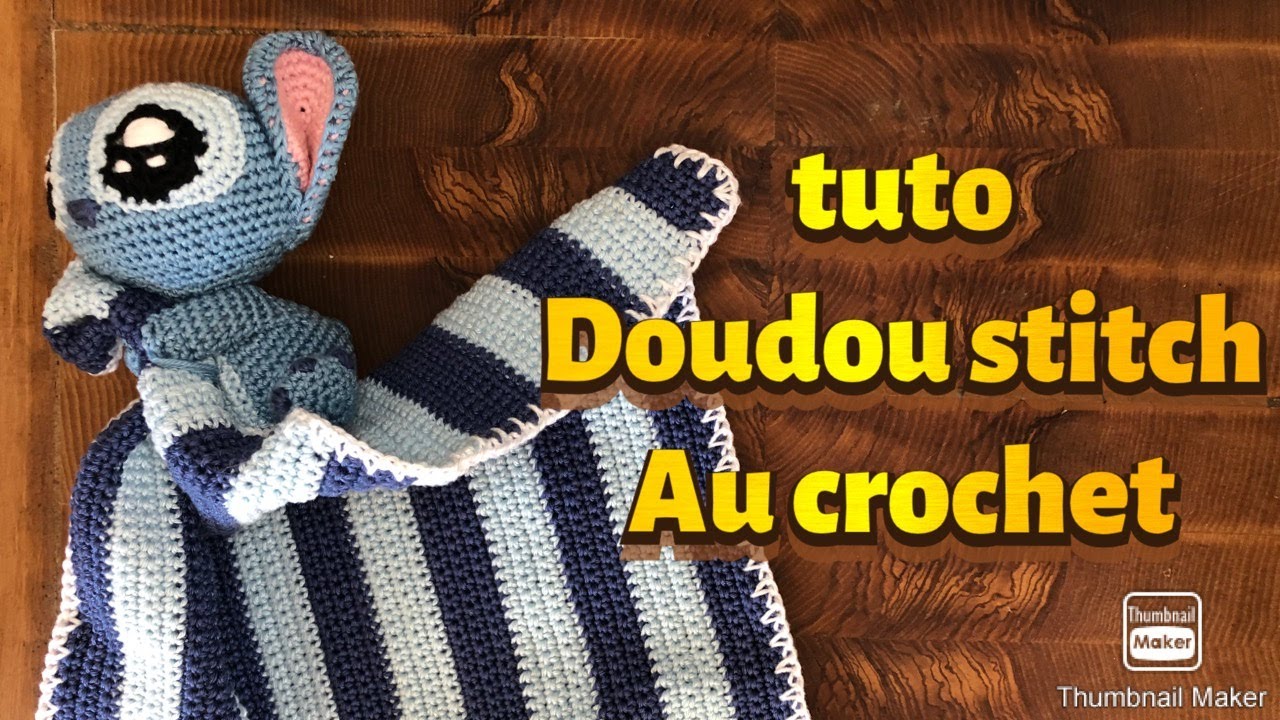 Peluche Stitch crochet - Fait main avec ♥︎