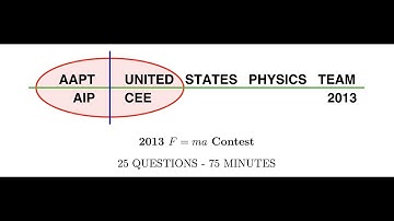 2013 F=ma video solution