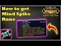 How to get Mind Spike Rune for Priest [WoW SoD]