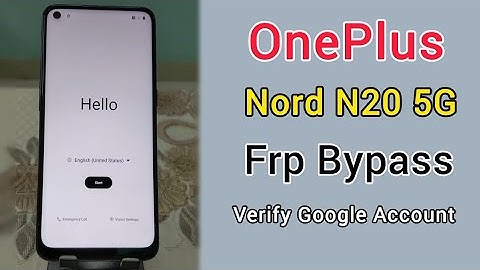 Frp Bypass OnePlus Nord N20 | OnePlus Nord N20 Verify Google Account |OnePlus Nord N20 Google Bypass