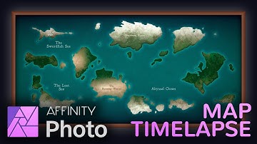 Making a map in Affinity Photo (Timelapse)