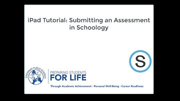 iPad App ONLY Tutorial: Completing an Assessment in Schoology (for students)