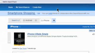 SearchTeam Tour - Guided tour of collaborative search and curation engine