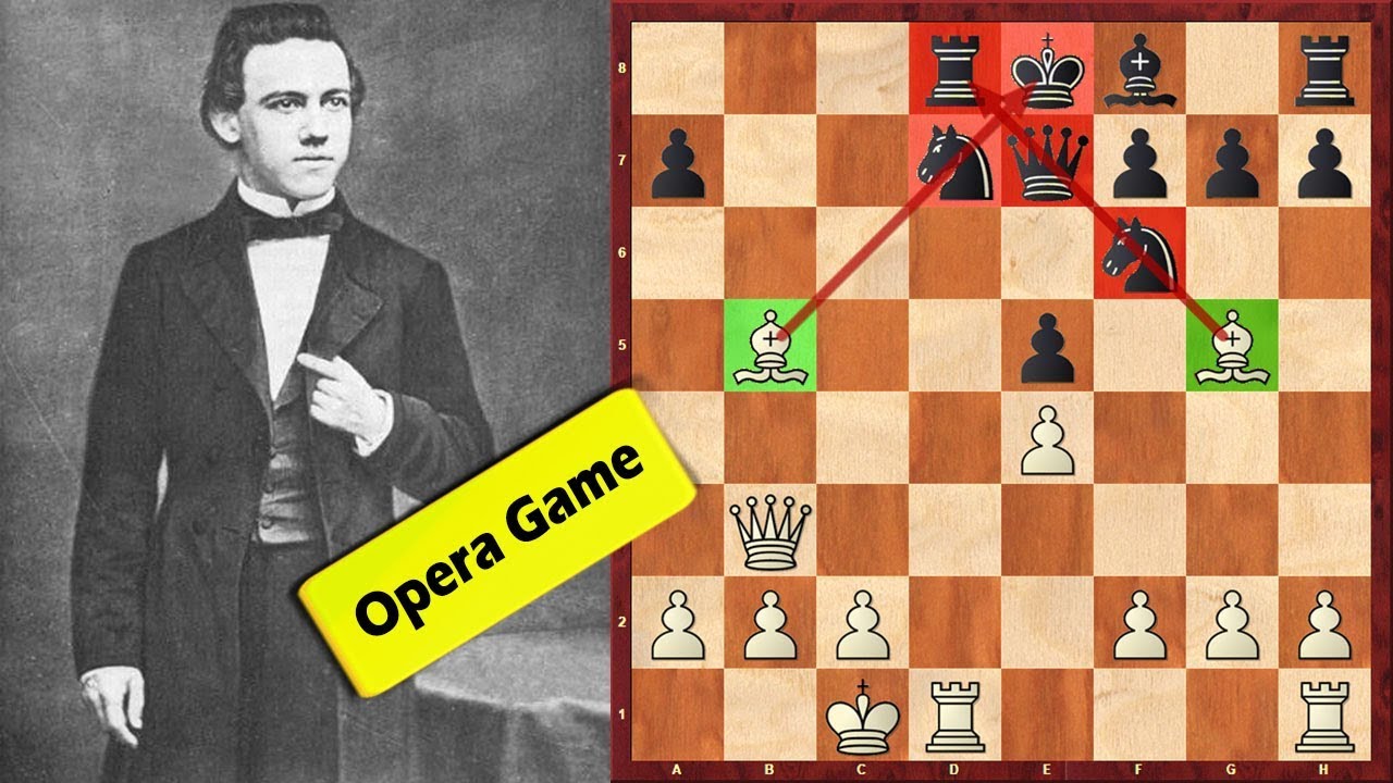 PAUL MORPHY E SUA IMORTAL PARTIDA DA OPERA #xadrez #chess