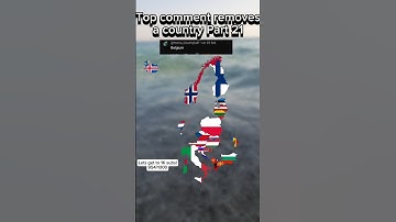 Top comment removes a country Part 21 #fyp #viral #mapping #countryballs #flags #history #map #maps