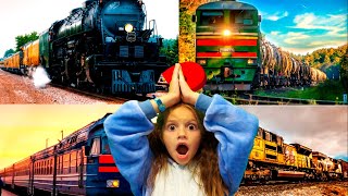 Изучаем Поезда И Железнодорожный Транспорт Для Детей