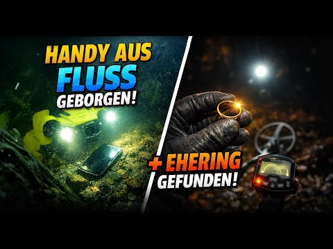 Unterwasser Drohne rettet ihr Handy aus dem Fluss 💪 | Schatzsuche Metalldetektor