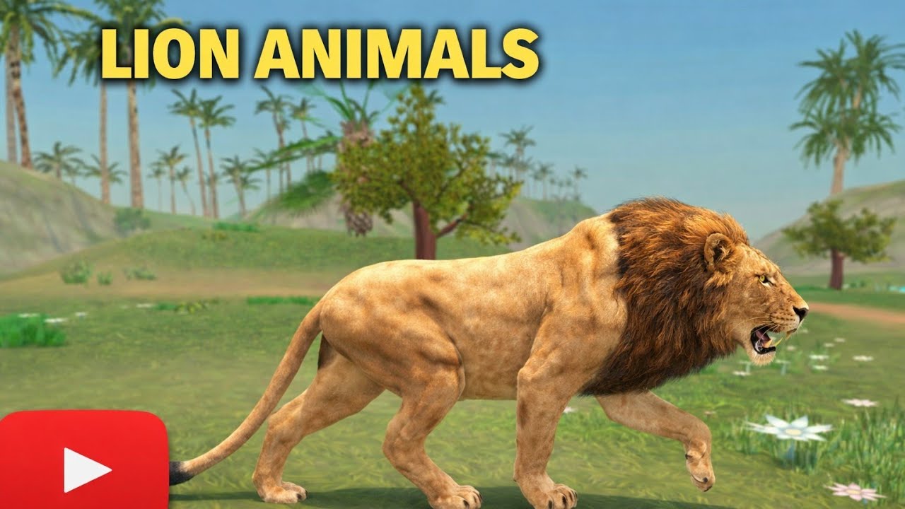 Lion Animal Simulator Gameplay 🦁 | King of the Jungle Adventure #animals #simulator #shorts 