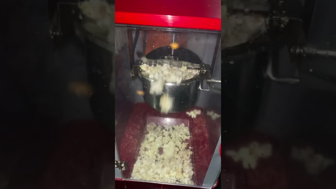 Making popcorn in the machine