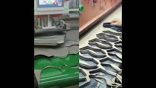 #ShoeMaking #FootWear #SatisfyingCuts #Process #factory #DieCutting #luoxinShoes