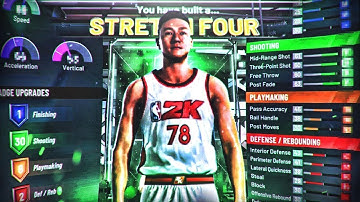 The best Stretch Big Build NBA! This DEMIGOD build is CRAZY! Best shooting Center Build 2k20!!