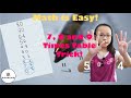 Math is Easy! Learn the 7 8 9 times table multiplication tricks!