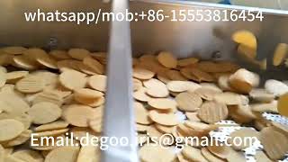 Jinan DG75 twin screw extruder fried wheat potato chips production line/2d flakes extrusion China