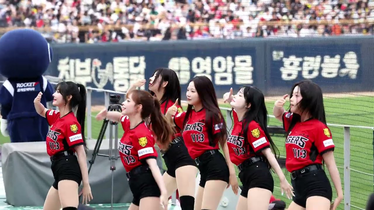 기아타이거즈 치어리더의 It' me 공연 (측면시점)