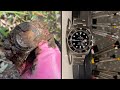 Restore the Rolex Submariner picked from the pond.#watch restoration