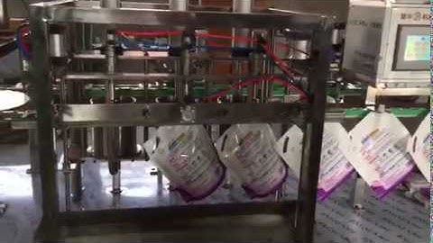 Semi automatic spout pouch & doypack washing liquid Filling Capping Machine