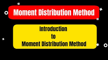 Moment Distribution Method  II Introduction to Moment Distribution Method