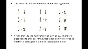 MUS 110 12 Compound Meter - Bar Lines