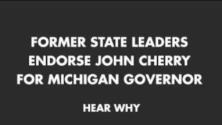 Celebrity Former Speakers Endorse John Cherry for Michigan Governor Profile