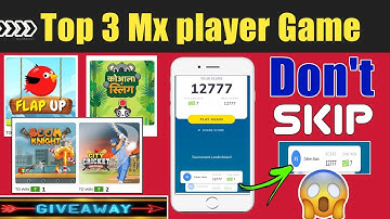 Top 3 MX player new game trick | best earning application 2021 | Instant payment within 1 second 🤑