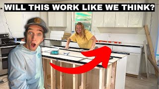 This Changes Everything! DIY White Concrete countertops!