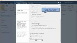 Create a SharePoint 2010 Alert - SharePoint 2010 Tutorials