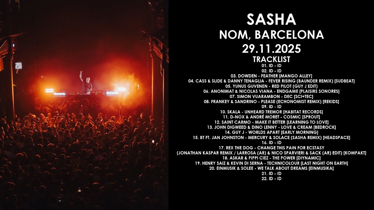 SASHA (UK) @ NOM, Barcelona 29.11.2025