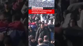 Duizenden Palestijnen beginnen terug te keren naar Noord-Gaza. #Gaza #Israël #BBCNews