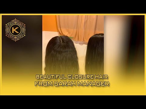 Video Beautiful Closure Hair From Sarah Manager 56