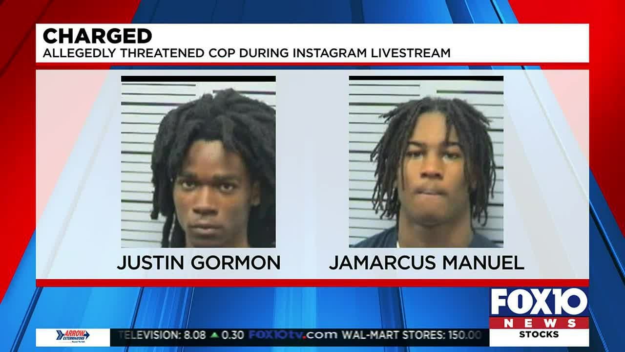 Mobile men charged in federal court with threatening cop during Instagram livestream