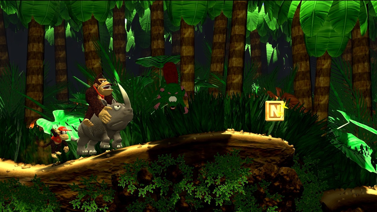 I remade the first level of Donkey Kong Country in 3D with Godot.