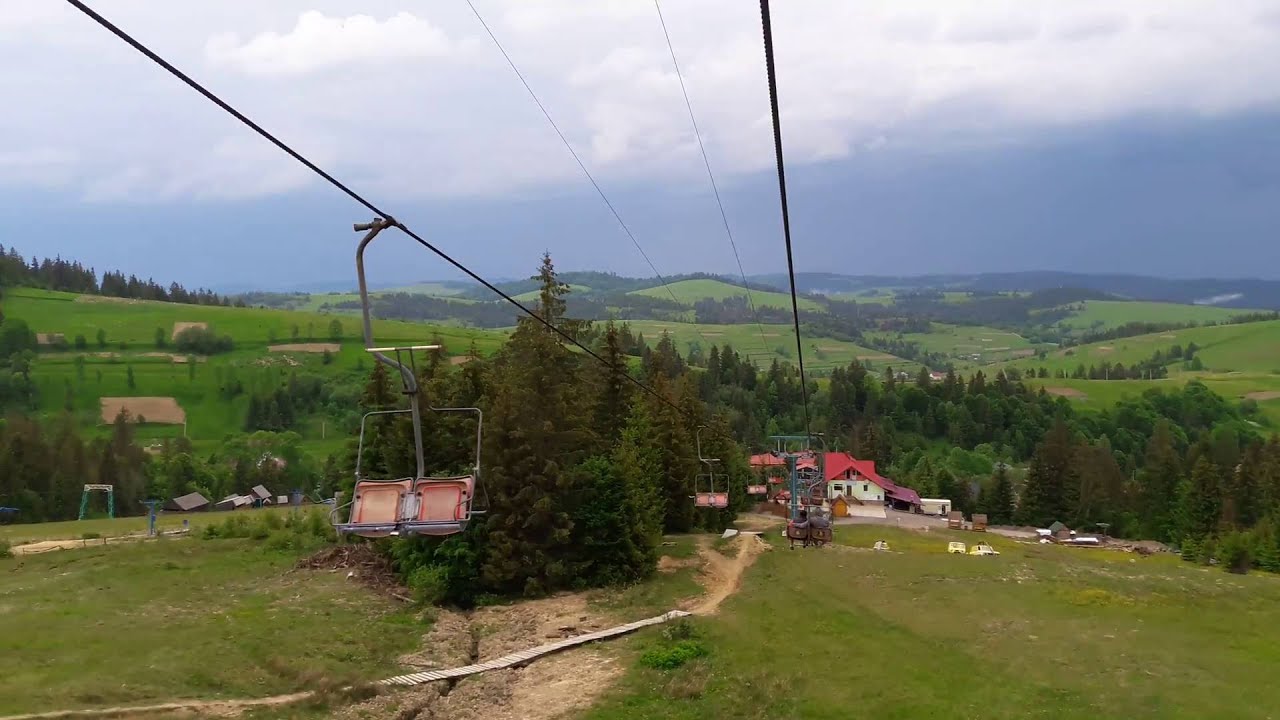 Гора Гемба. Подъёмник . Едем вниз - YouTube