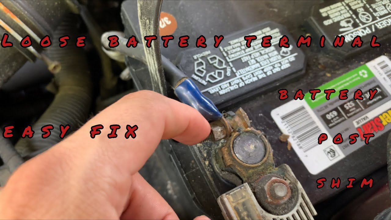 Post Battery Problem HOW TO FIX A LOOSE BATTERY TERMINAL(EASY WITH BATTERY POST SHIM) - YouTube