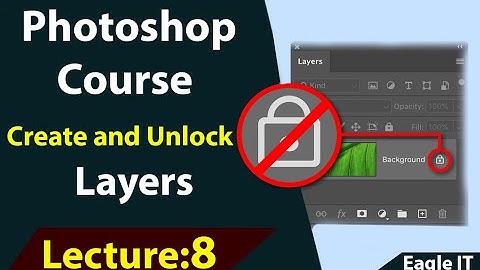 How To Create and Lock/ Unlock Layers In Photoshop In Urdu/Hindi