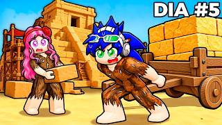 Construí una Pirámide con Mi CRUSH en Roblox...