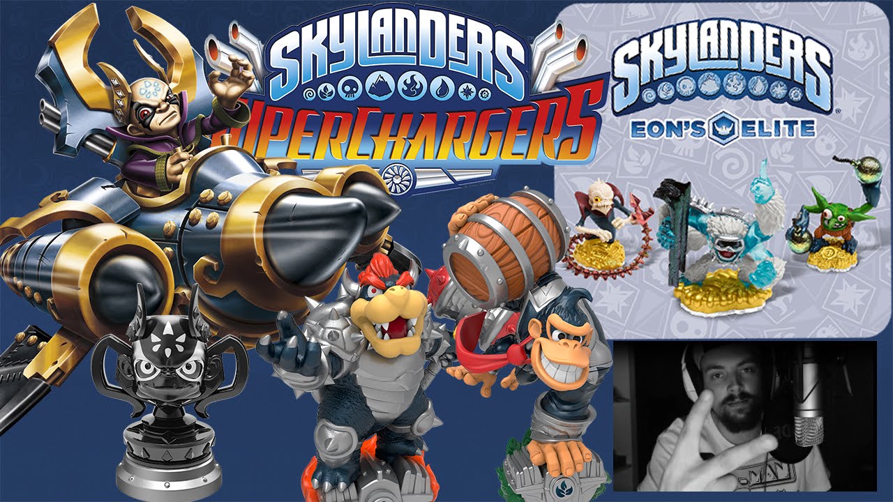 Skylanders SuperChargers Dark Editon Doom Jet & Eons Elite Boomer