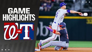 Nationals vs. Rangers Game Highlights (5\/1\/24) | MLB Highlights