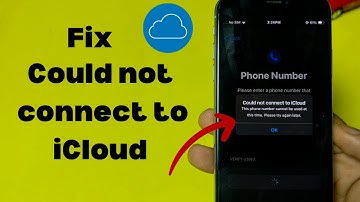 Could not connect to iCloud This phone number  cannot be used at this time !! Fixed