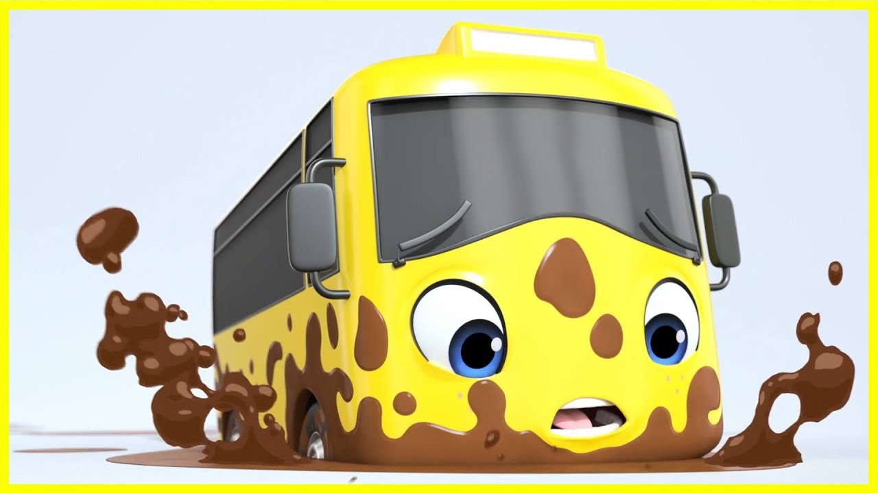 Stuck In The Mud Song! | Go Buster | Baby Cartoons | Kids Songs | ABCs and 123s