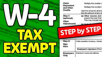 How to Fill Out an EXEMPT W4 Form | TIPS