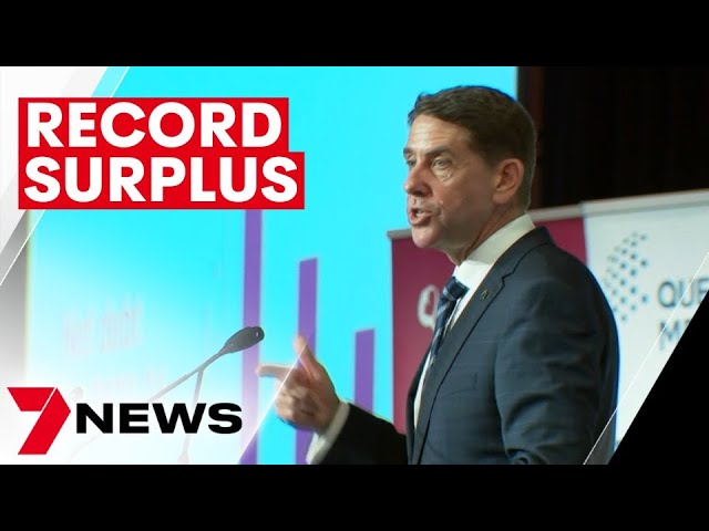 Cameron Dick announces record surplus from Queensland's coal royalties | 7NEWS class=