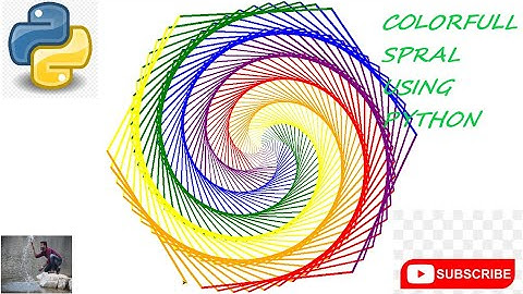 #python #spiral || Colorful spiral using Python.||Python Projects.