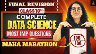 🔥DAY 2 CLASS 10th Data Science 419| MAHA MARATHON| FINAL REVISION| Most Imp Questions| Barkha Mam