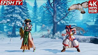 Wu Ruixiang vs Nakoruru (Hardest AI) - Samurai Shodown