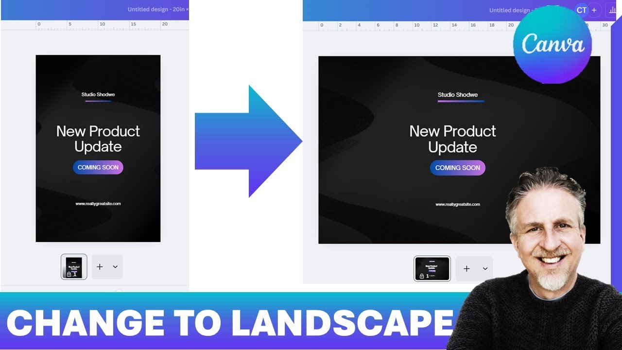 Change to Landscape in Canva - How to Change Page Orientation