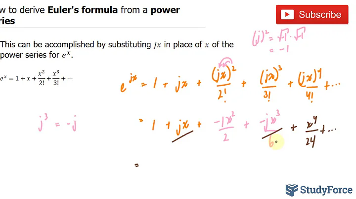 📚 How to derive Euler's formula from a power series